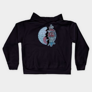 Pop Art Ying And Yang And Tai Chi Calligraphy Kids Hoodie